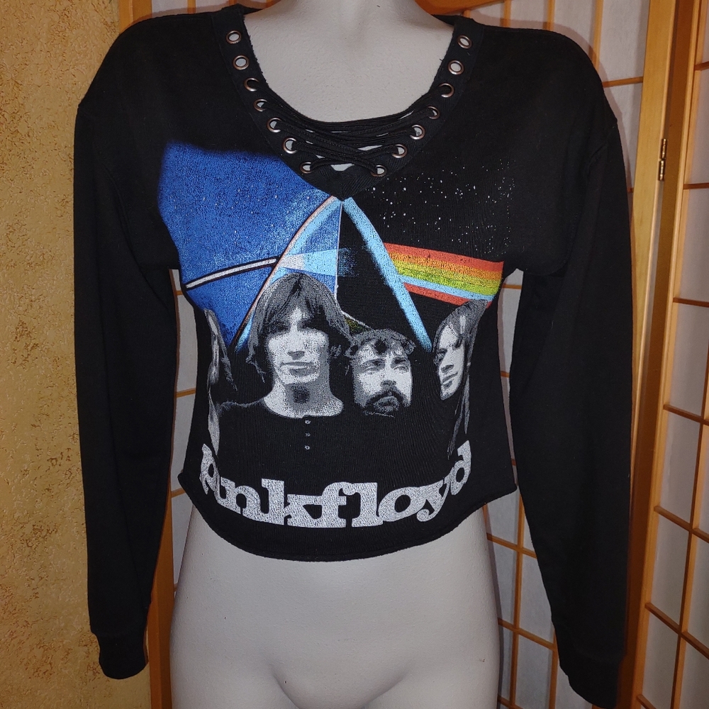 Pink Floyd, cropped sweatshirt, small